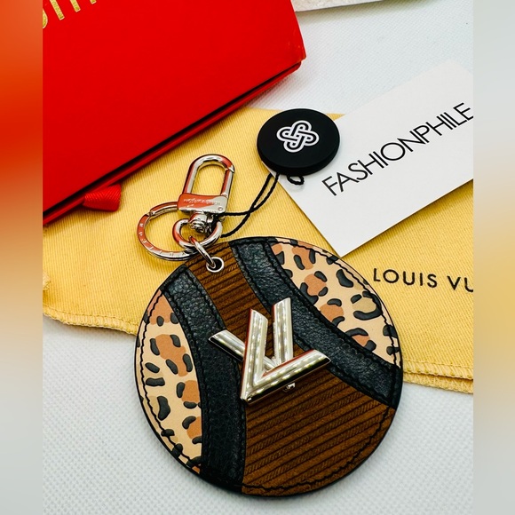 EUC Louis Vuitton Monogram Canvas Corduroy Patchwork Bag Charm - Picture 1 of 16